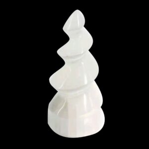 selenite unicorn horn standing spiral twist